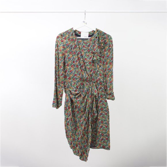 3.1 Phillip Lim Ruched Floral Tea Dress - Picture 1 of 3